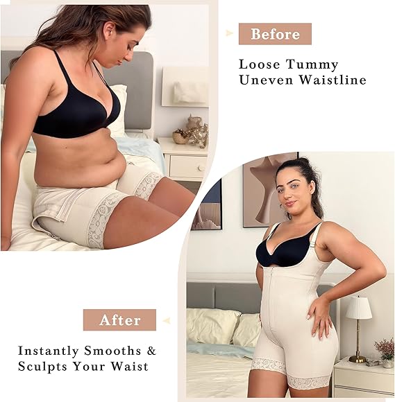 Fonicx Fit™ Colombian Postpartum Shapewear – Tummy Control Butt Lifter Bodysuit