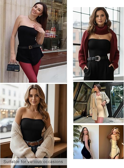 Fonicx Fit™ Strapless Shortie Bodysuit – Seamless Tummy Control Shapewear with Removable Straps