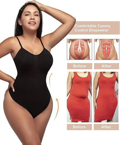 Fonicx Fit™ Seamless Shapewear Bodysuit – Tummy Control & Waist Snatching Body Shaper