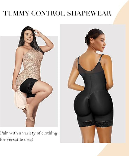 Fonicx Fit™ Colombian Postpartum Shapewear – Tummy Control Butt Lifter Body Shaper with Zipper Crotch