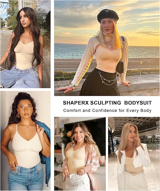 Fonicx Fit™ Seamless Shapewear Bodysuit – Tummy Control & Waist Snatching Body Shaper