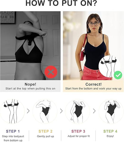 Fonicx Fit™ Seamless Shapewear Bodysuit – Tummy Control & Waist Snatching Body Shaper