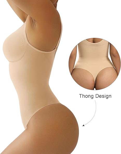 Fonicx Fit™ Seamless Shapewear Bodysuit – Tummy Control & Waist Snatching Body Shaper