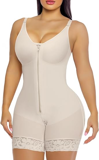Fonicx Fit™ Colombian Postpartum Shapewear – Tummy Control Butt Lifter Body Shaper with Zipper Crotch