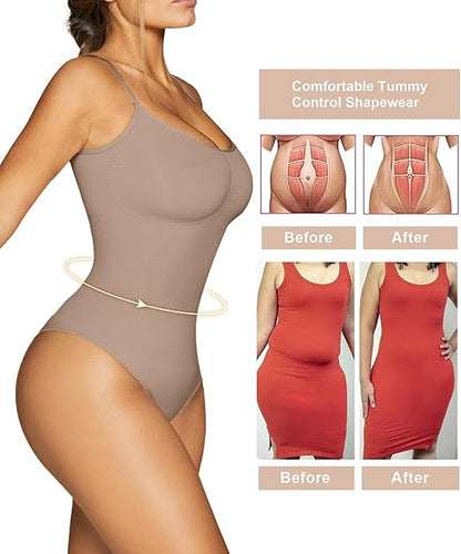 Fonicx Fit™ Seamless Shapewear Bodysuit – Tummy Control & Waist Snatching Body Shaper
