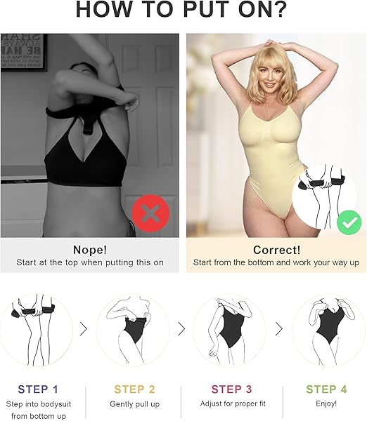 Fonicx Fit™ Seamless Shapewear Bodysuit – Tummy Control & Waist Snatching Body Shaper