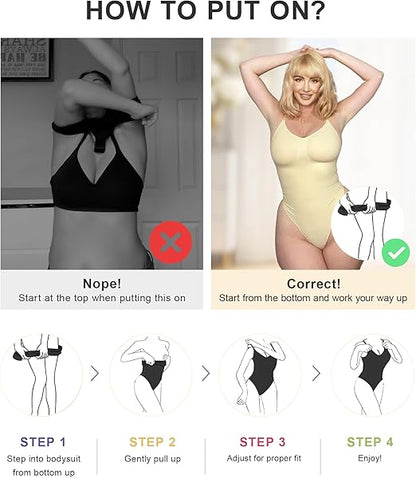 Fonicx Fit™ Seamless Shapewear Bodysuit – Tummy Control & Waist Snatching Body Shaper