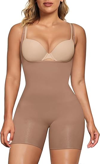 Fonicx Fit™ Colombian Butt Lifting Shapewear – Tummy Control Postpartum Faja Body Shaper with Zipper Crotch