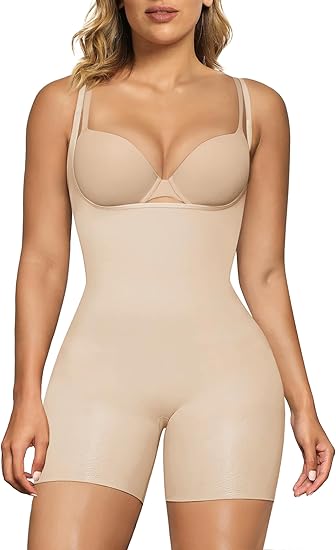 Fonicx Fit™ Colombian Butt Lifting Shapewear – Tummy Control Postpartum Faja Body Shaper with Zipper Crotch