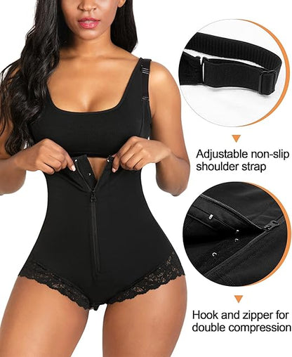 Fonicx Fit™ Postpartum Tummy Control Body Shaper – Butt Lifter Sculpting Bodysuit