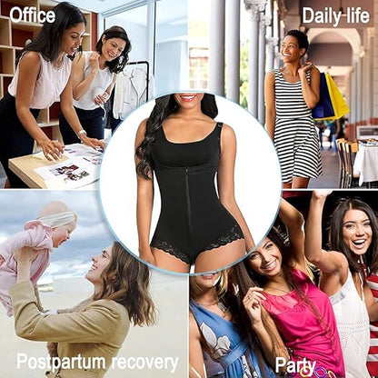 Fonicx Fit™ Postpartum Tummy Control Body Shaper – Butt Lifter Sculpting Bodysuit