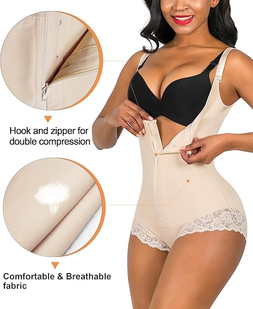 Fonicx Fit™ Postpartum Tummy Control Body Shaper – Butt Lifter Sculpting Bodysuit
