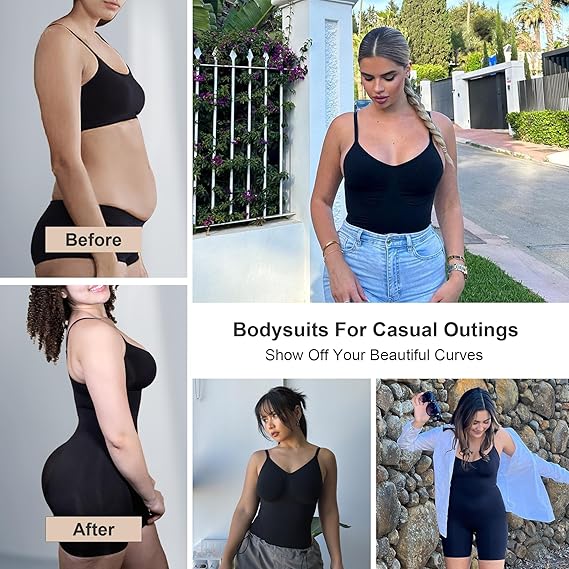 Fonicx Fit™ Seamless Shapewear Bodysuit – Tummy Control & Waist Snatching Body Shaper